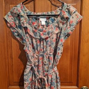 Size L Maternity Floral Lightweight Blouse